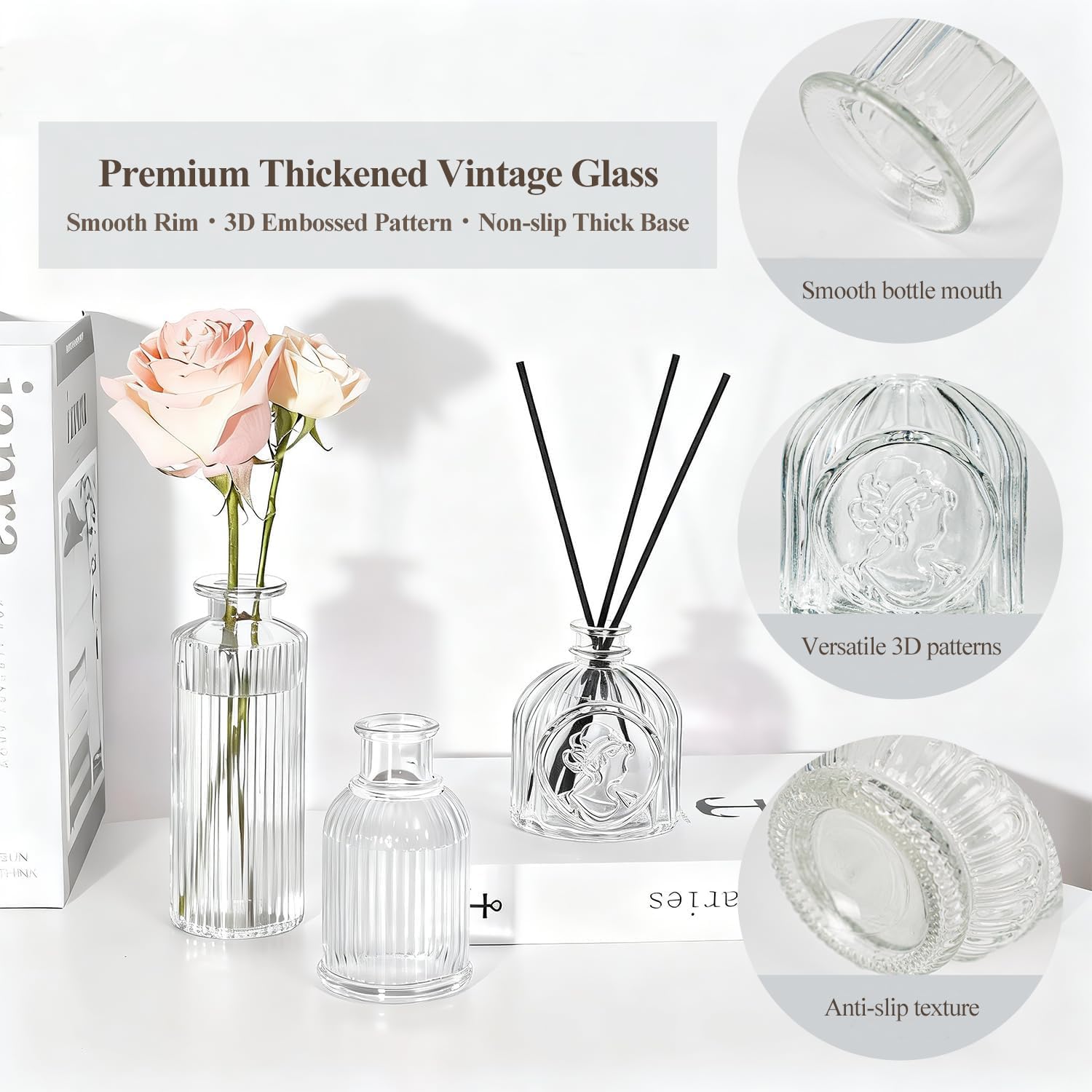 JXINDUJU vases sur étagère salon, accent décoratif discret
