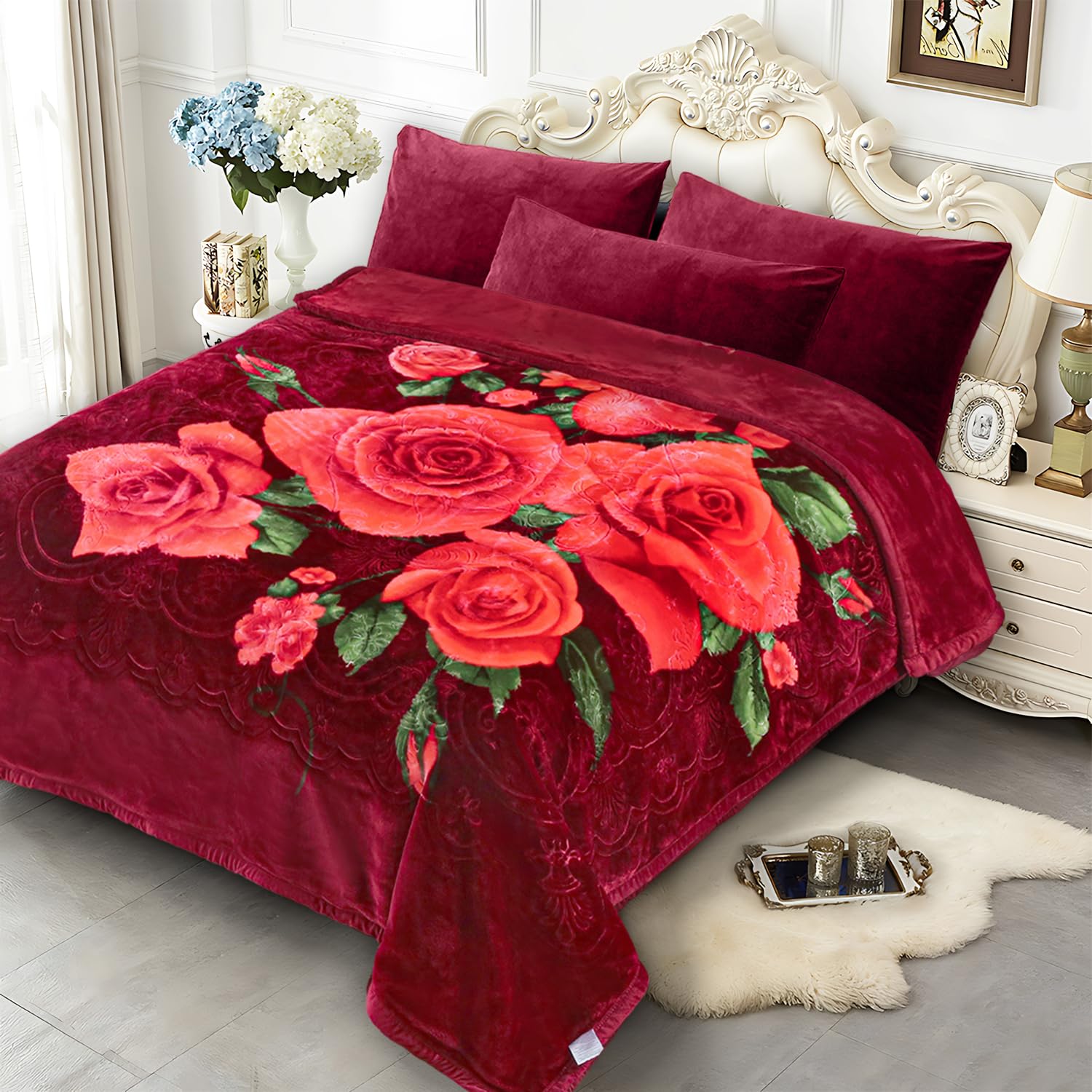JYK couverture verso avec design différent offrant double style décoratif