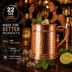 JYPR chope comparaison taille illustrant capacité 22 oz et ergonomie