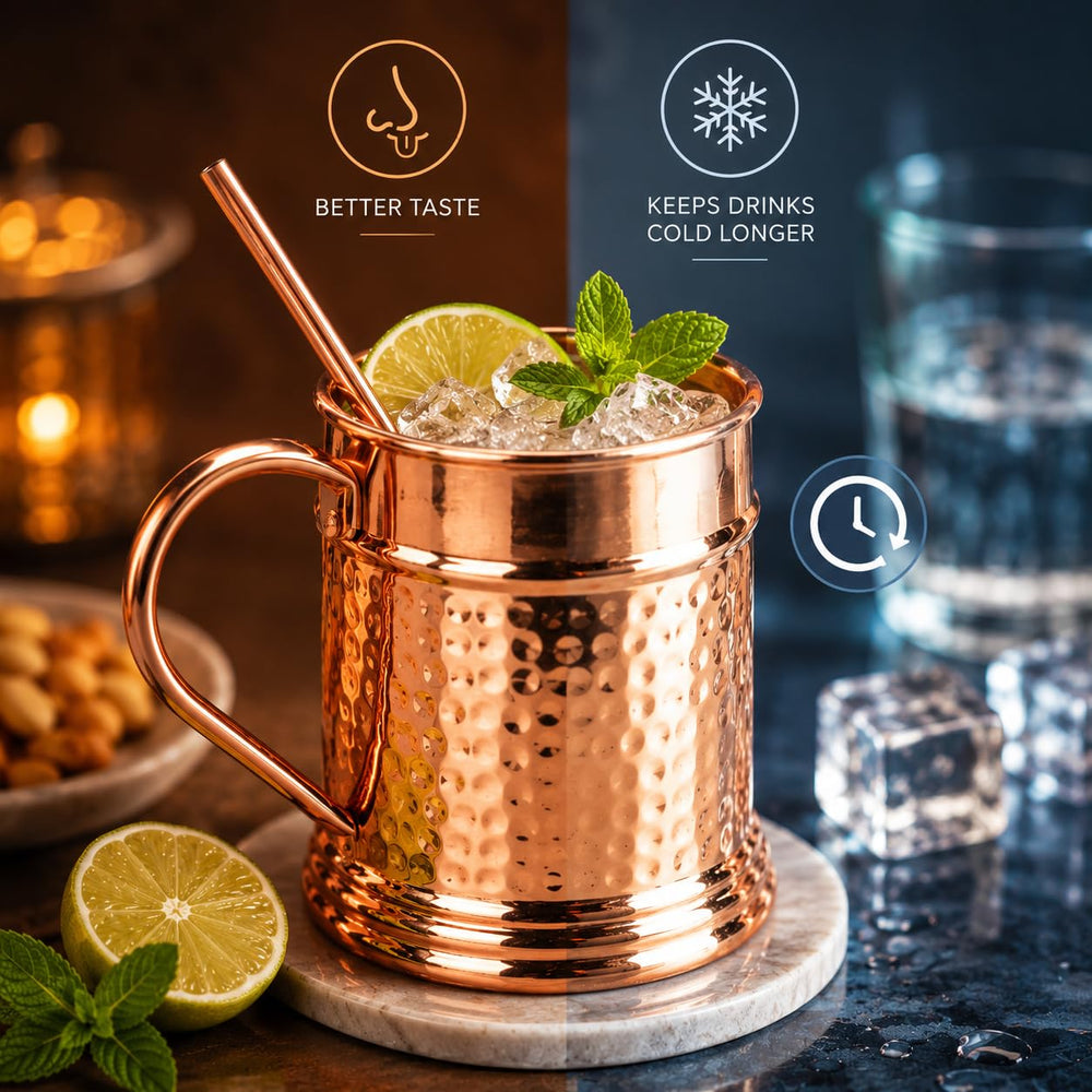 JYPR chope en usage avec cocktail froid conservant la fraîcheur