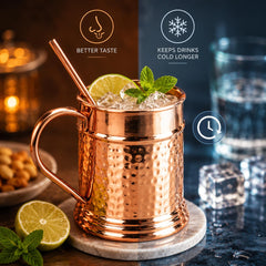 JYPR chope en usage avec cocktail froid conservant la fraîcheur