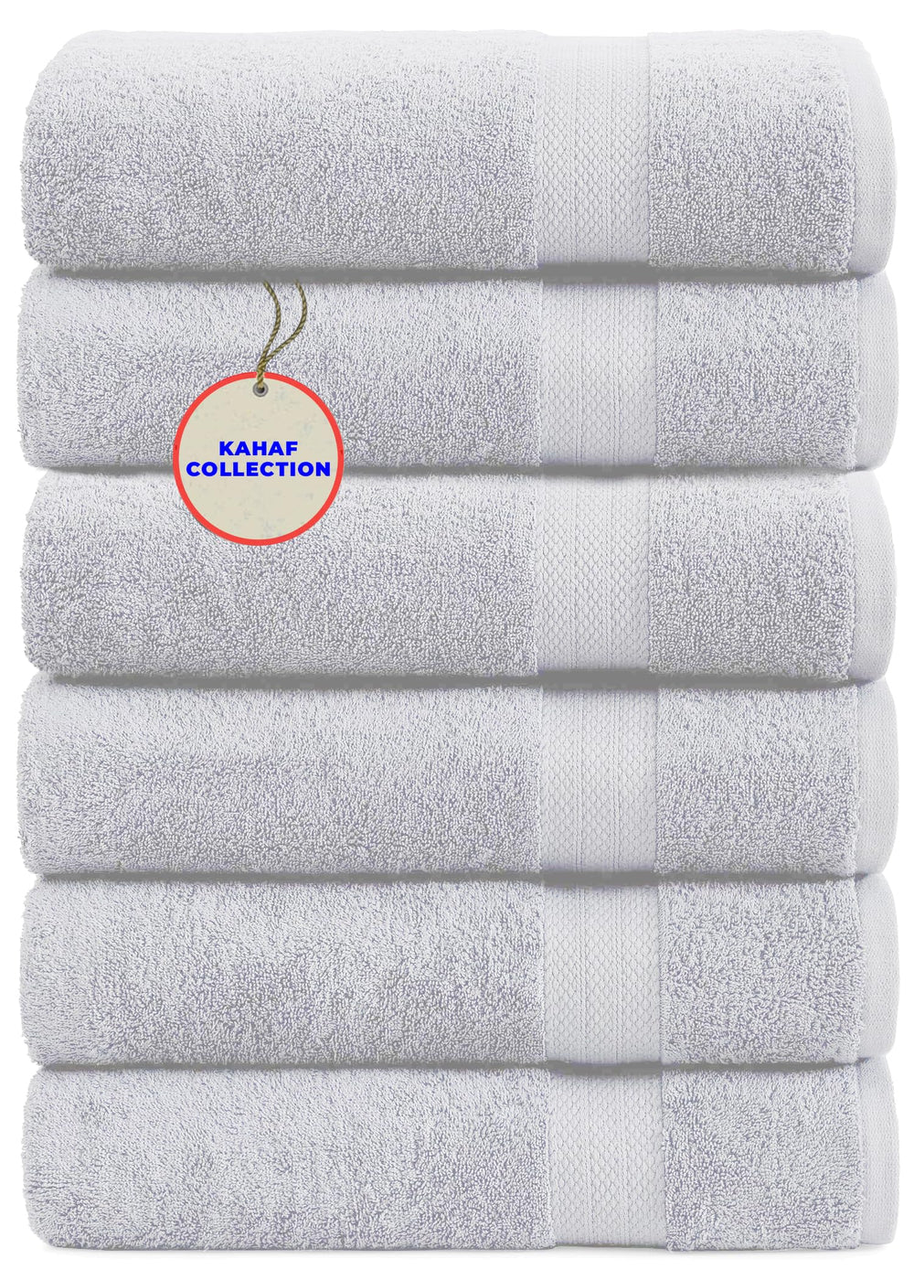 KAHAF COLLECTION serviette face avant blanche, apparence soignée et absorbance élevée
