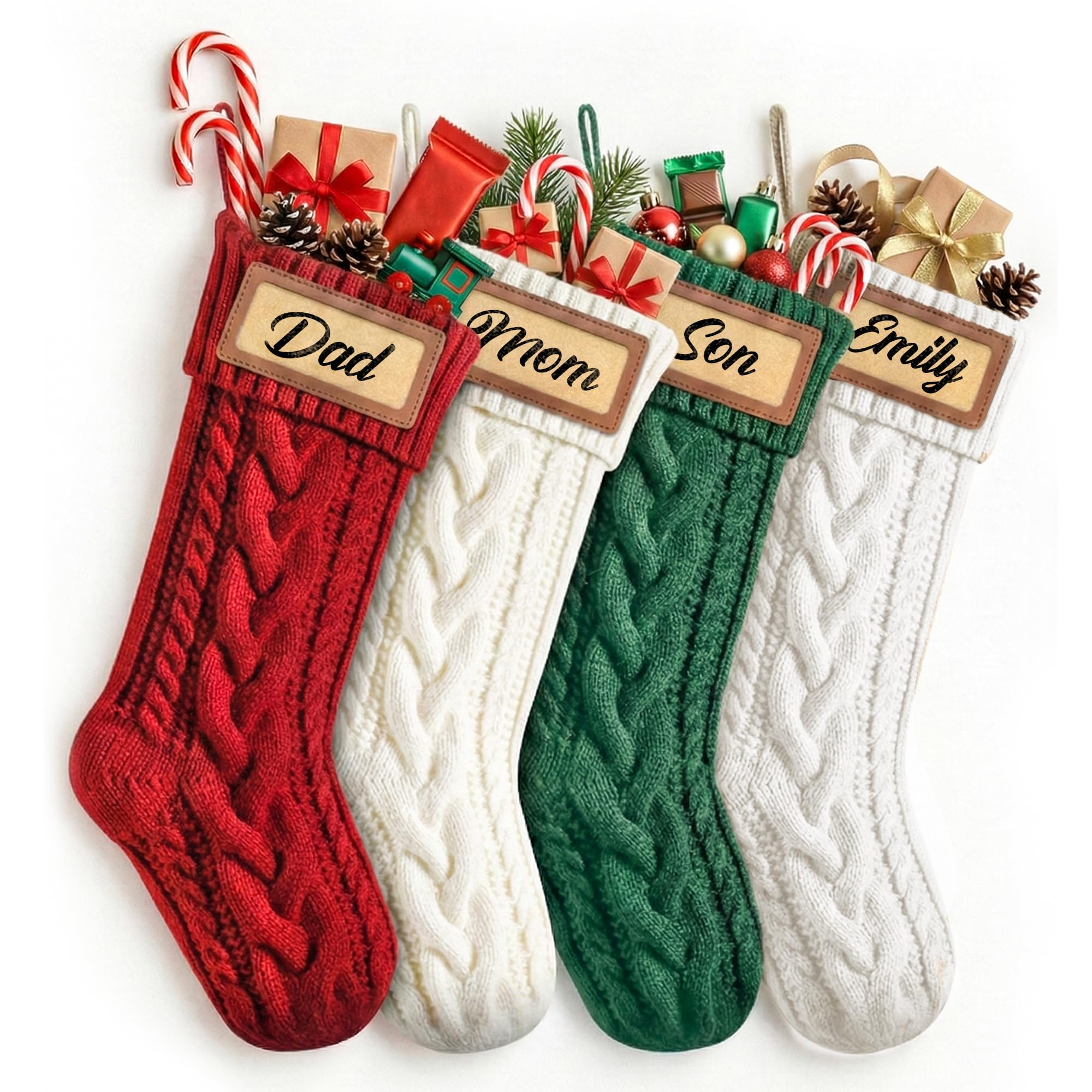KAHF chaussette de Noël vue avant pour décoration élégante
