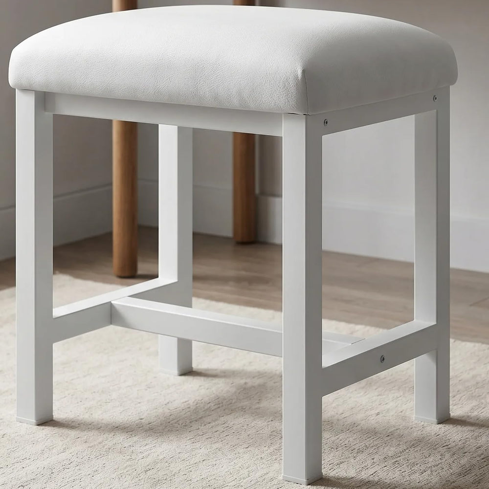 KAI-ROAD tabouret face blanc, compact et stylé