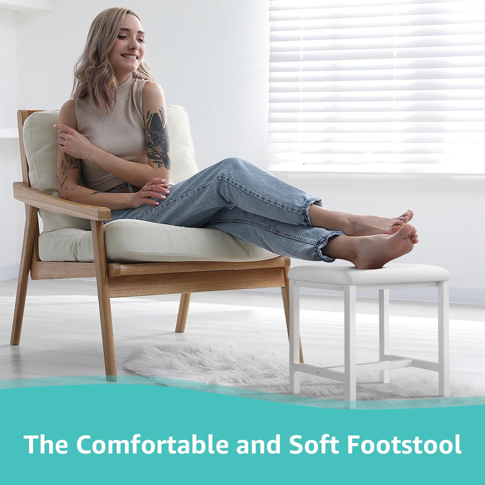 KAI-ROAD tabouret près du canapé, sert de repose-pieds confortable