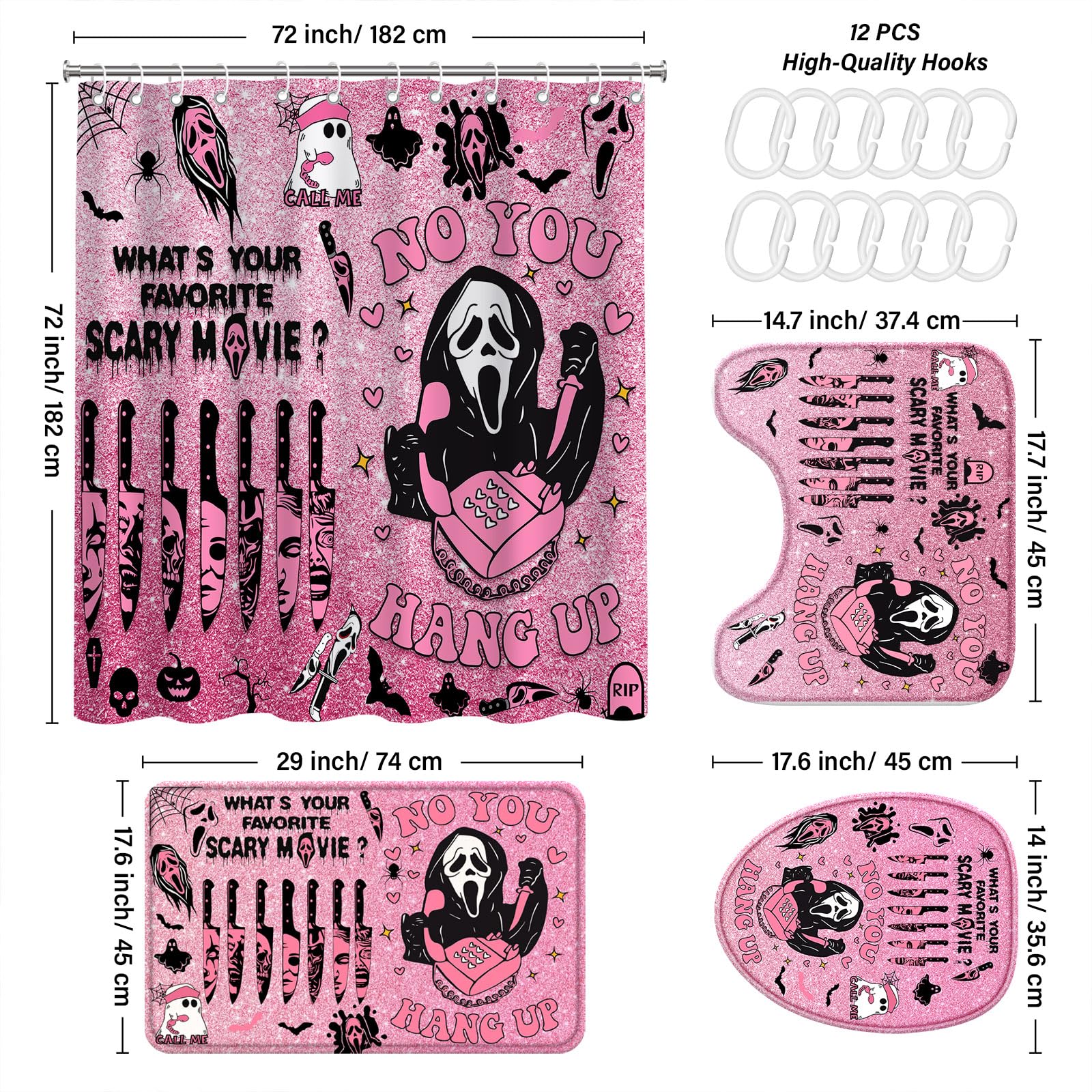 KAIRA gros plan impression motifs fantômes, couleurs nettes durables