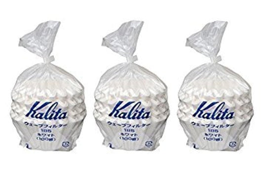 Kalita paquet avant montrant 100 filtres pour extraction propre