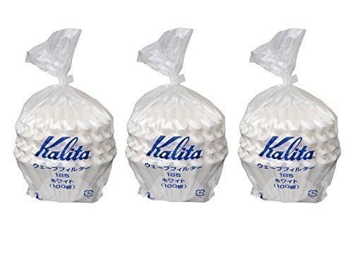 Kalita gros plan fond plat wave montrant écoulement uniforme