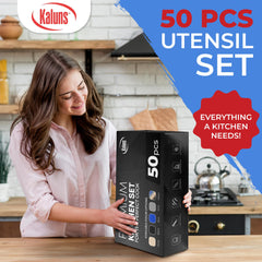Kaluns ustensile en action sur poêle antiadhésive protégeant le revêtement