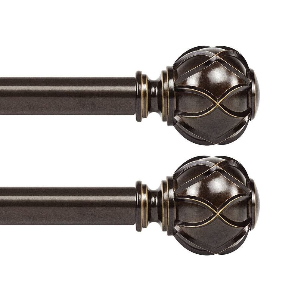 KAMANINA tringle face avant avec embouts texturés pour style vintage