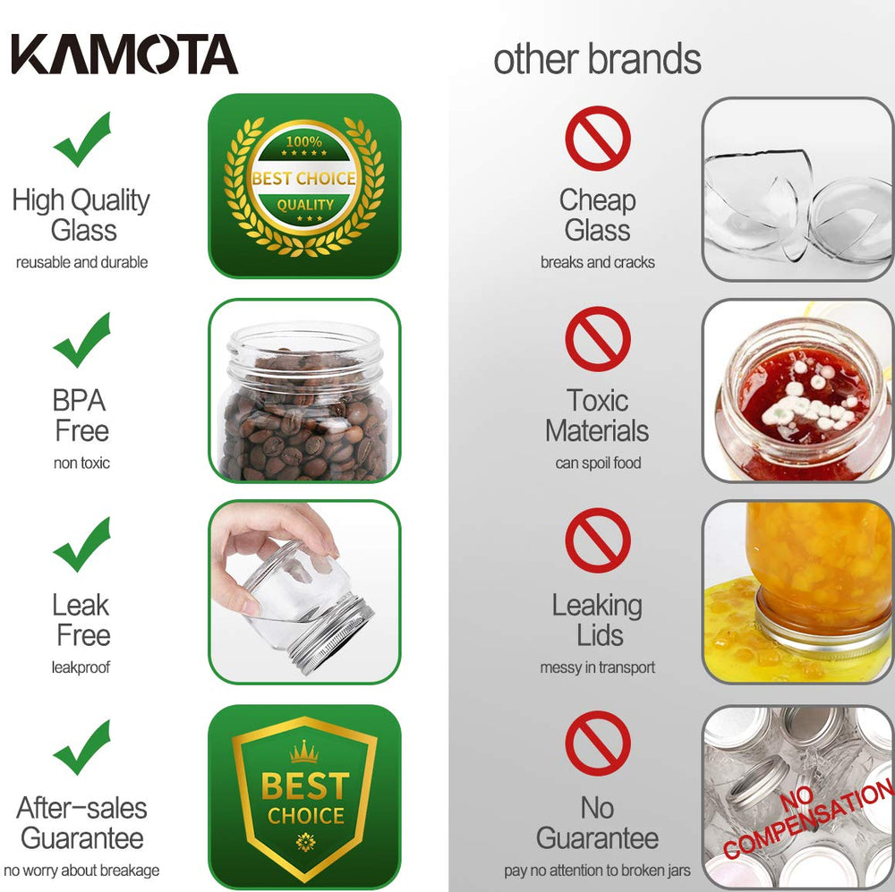 KAMOTA bocal échelle taille montrant capacité 8 oz facile à estimer