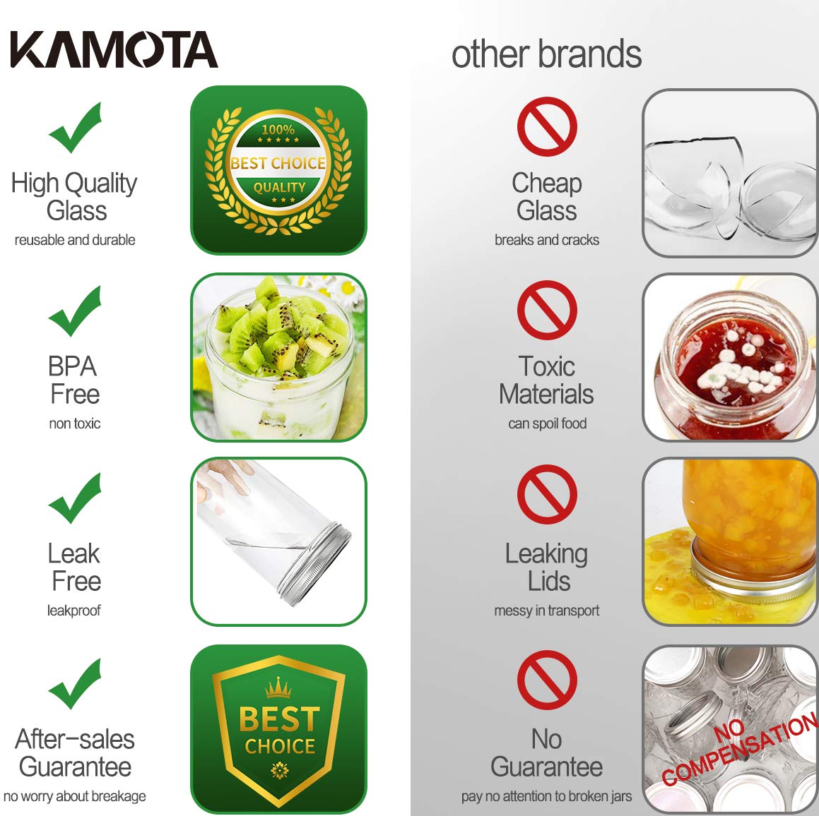 KAMOTA bocaux sur étagère optimisant organisation et gain de place
