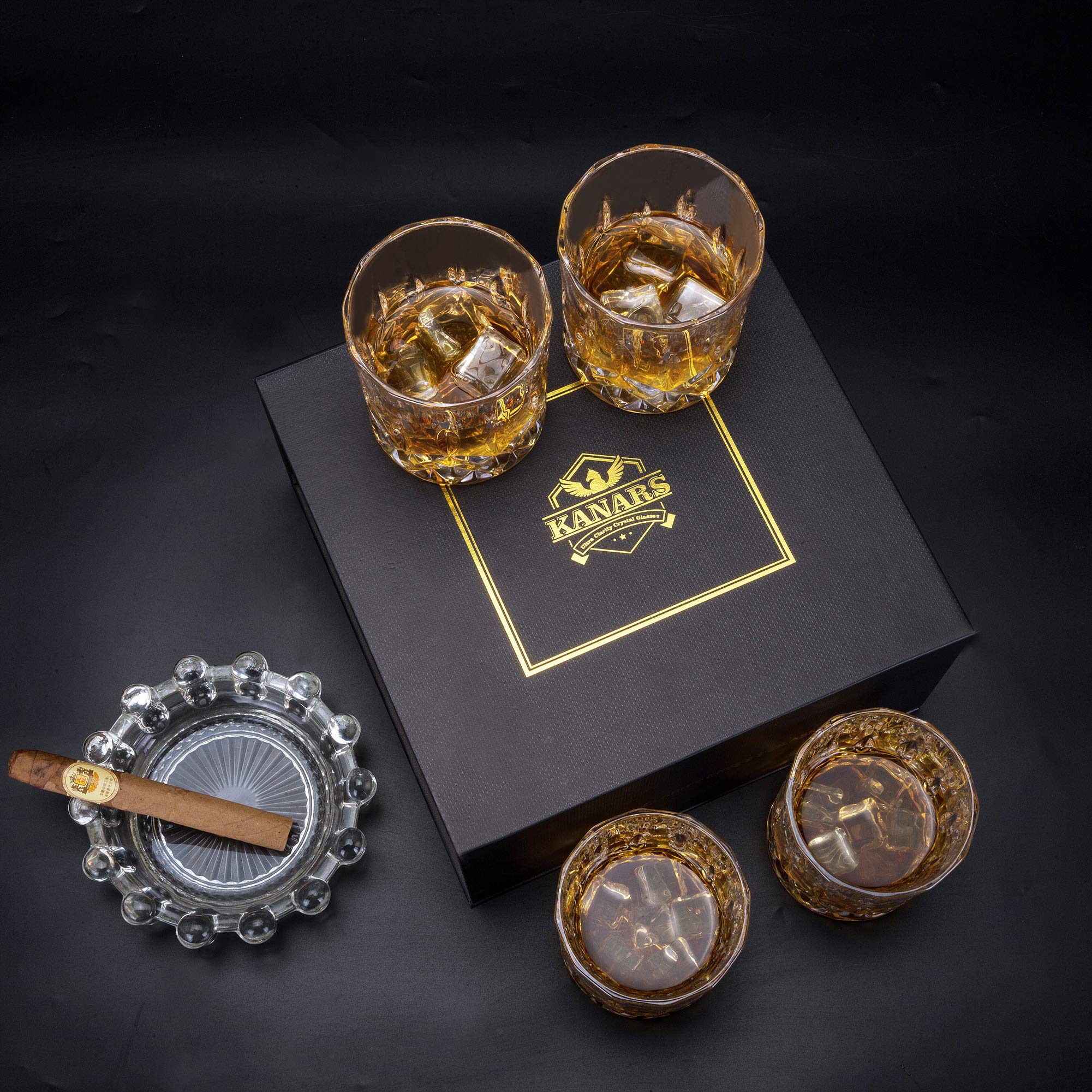 KANARS étiquette du coffret montrant marque et design cadeau premium