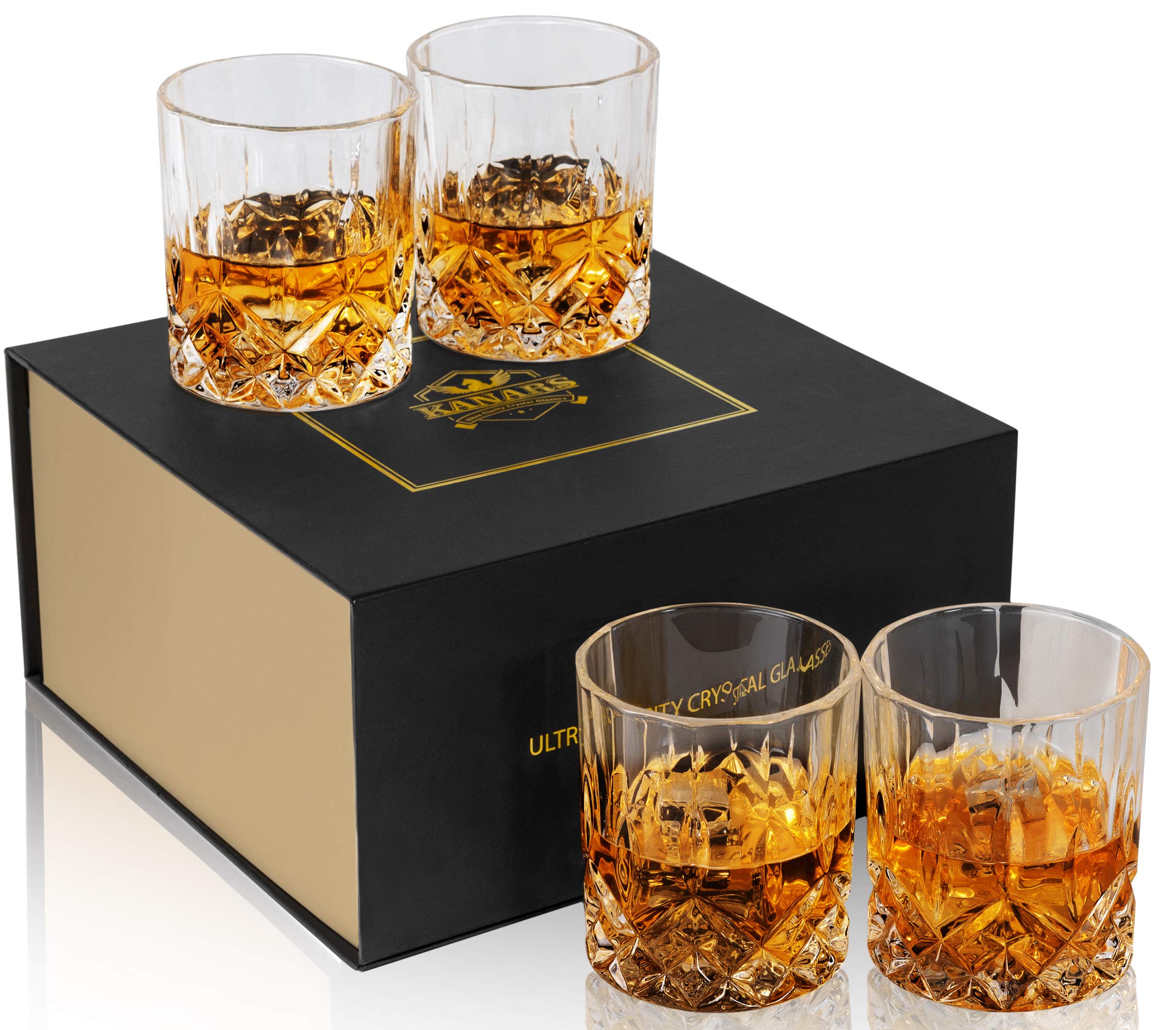 KANARS verre old fashioned face avant montrant forme élégante et clarté