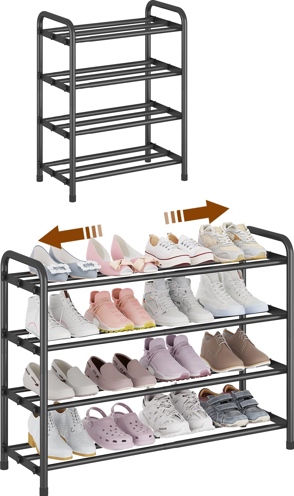 KANAV étagère face montrant design compact et gain de place