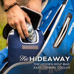 Kanga hideaway dans poche de sac de golf facilite accès et discrétion en jeu