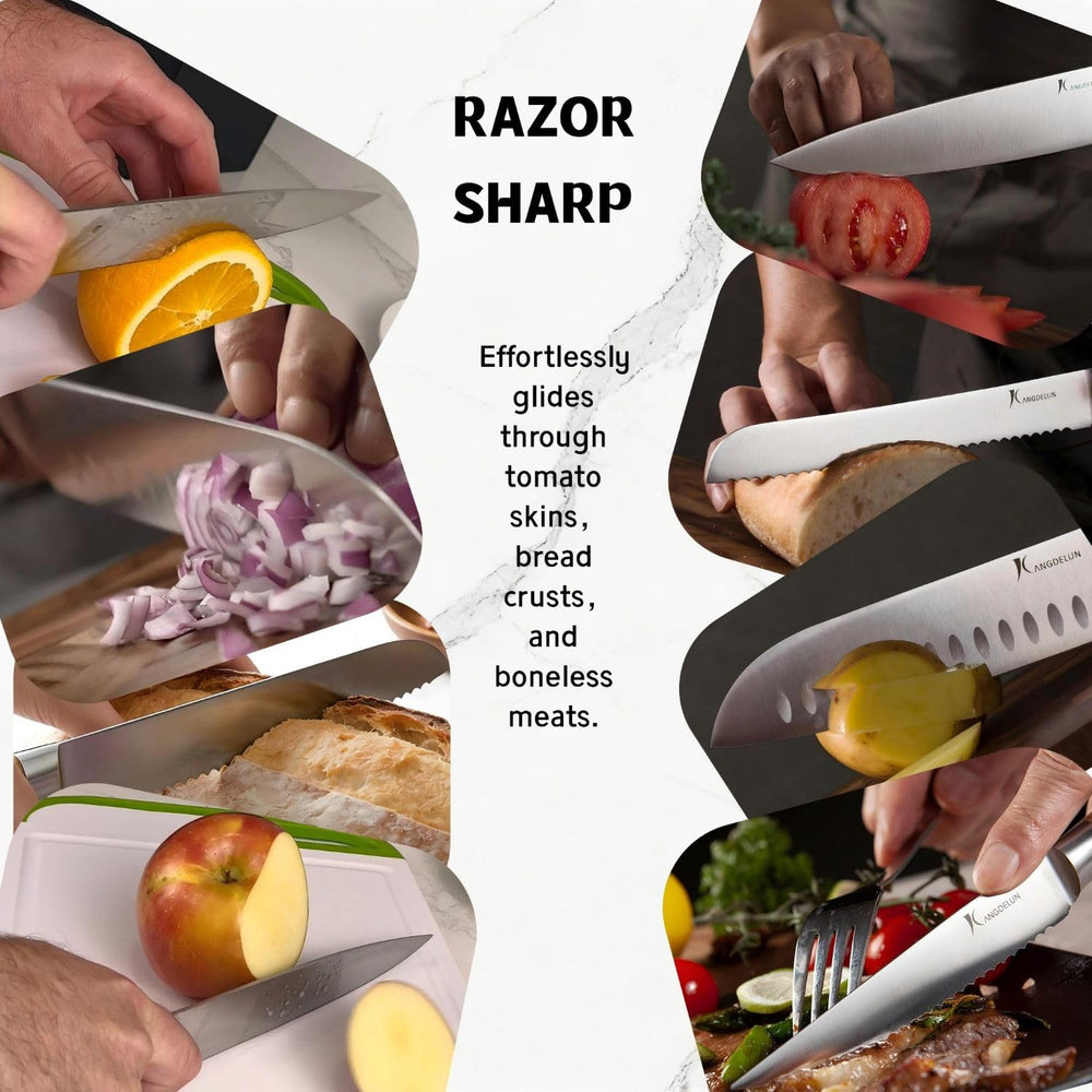 kangdelun ciseaux de cuisine détail robustesse et coupe pratique