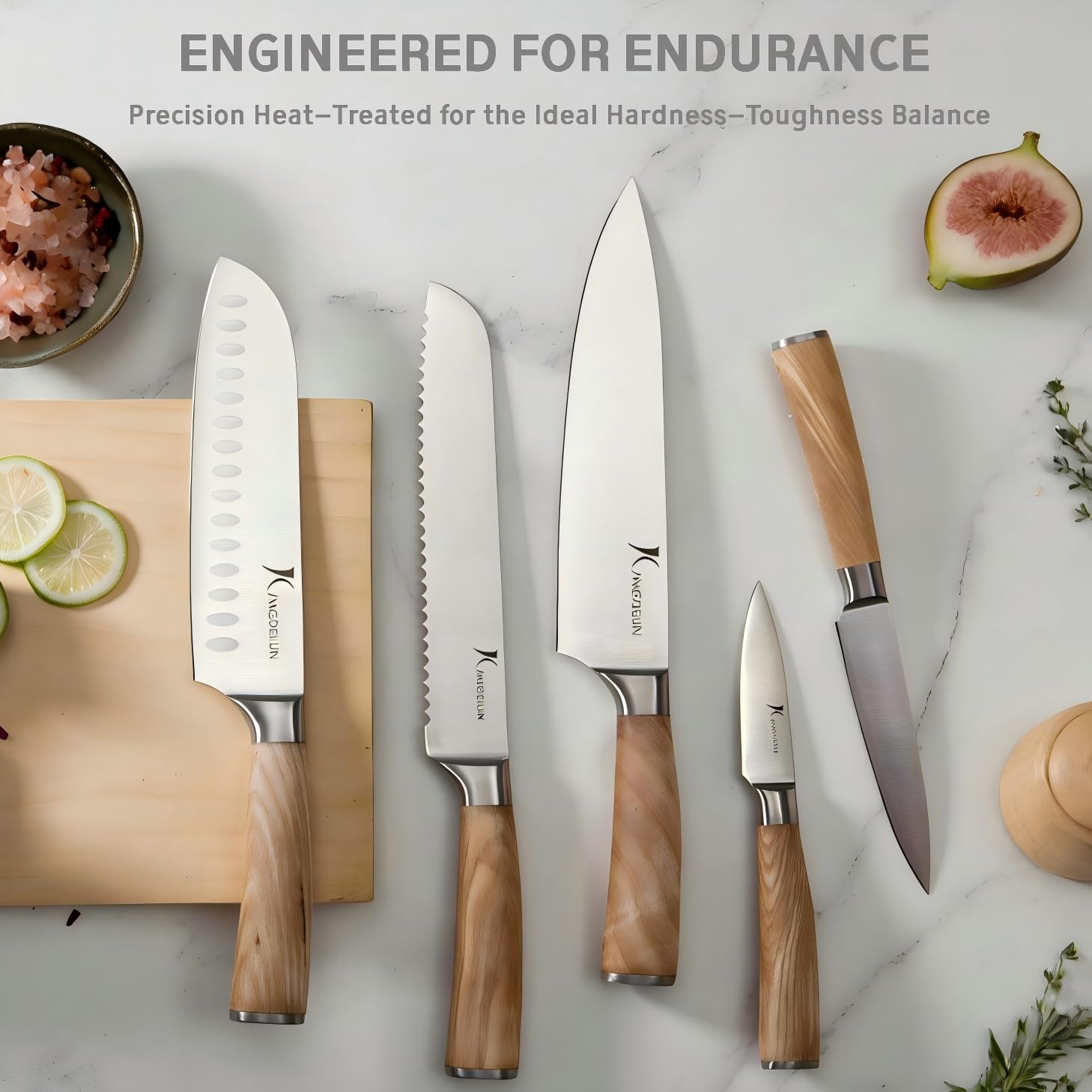 kangdelun couteaux servis à table pour steak, présentation soignée et utile