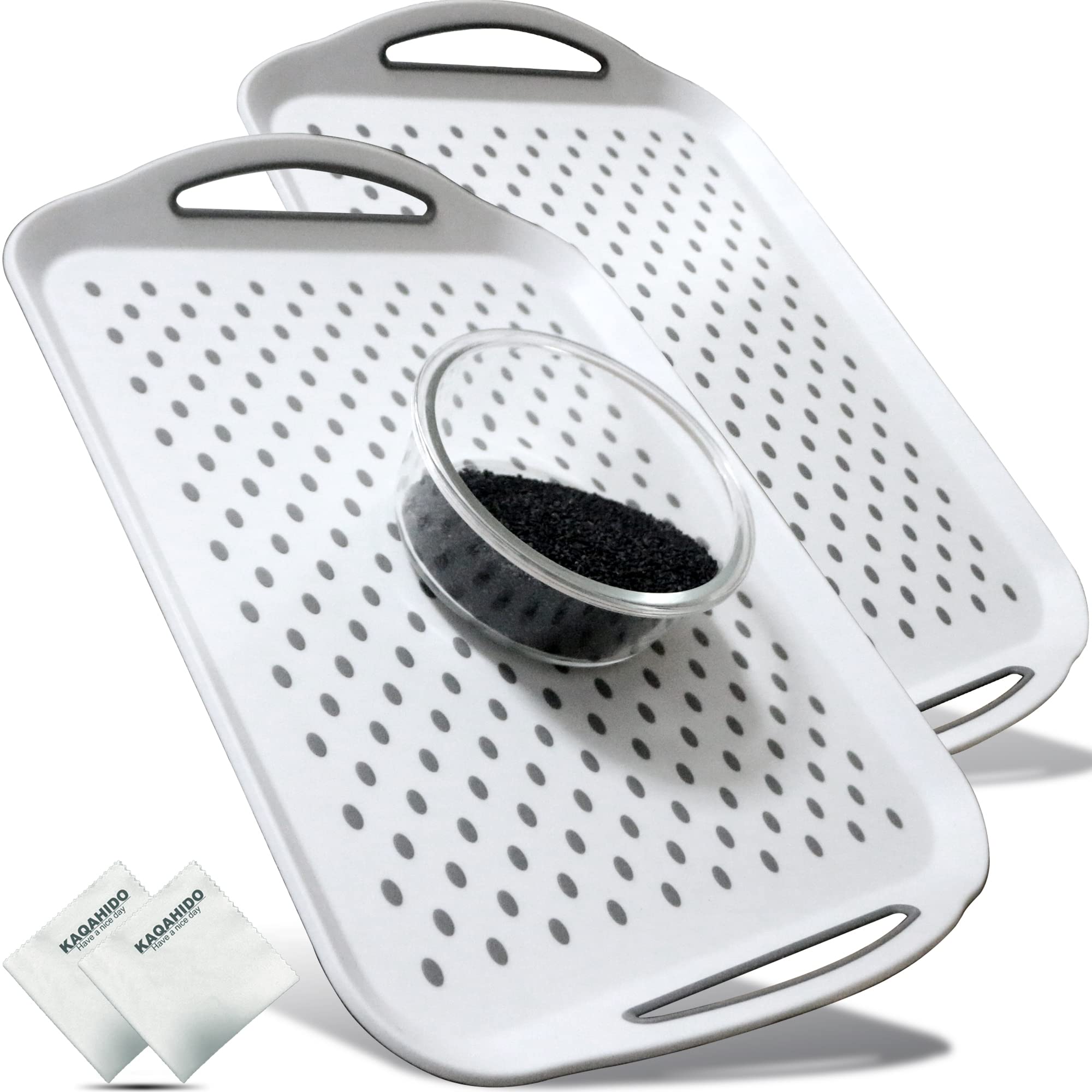 KAQAHIDO plateau rectangulaire face avant, stabilise le service