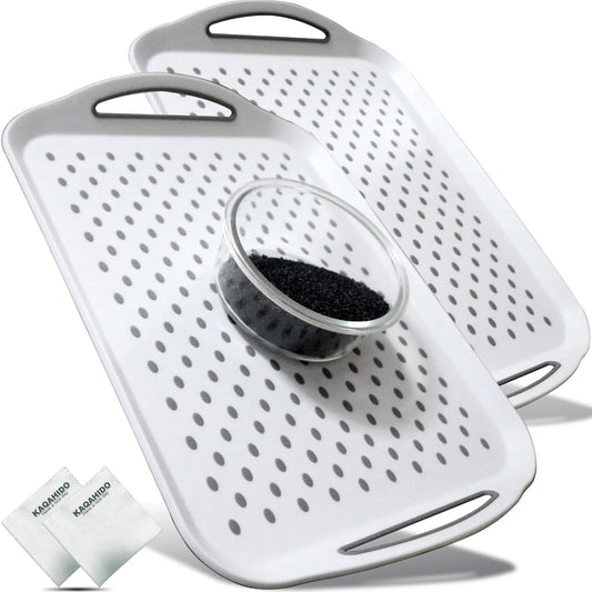 KAQAHIDO plateau rectangulaire face avant, stabilise le service