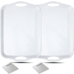 KAQAHIDO plateau vue frontale blanc, design pratique et élégant
