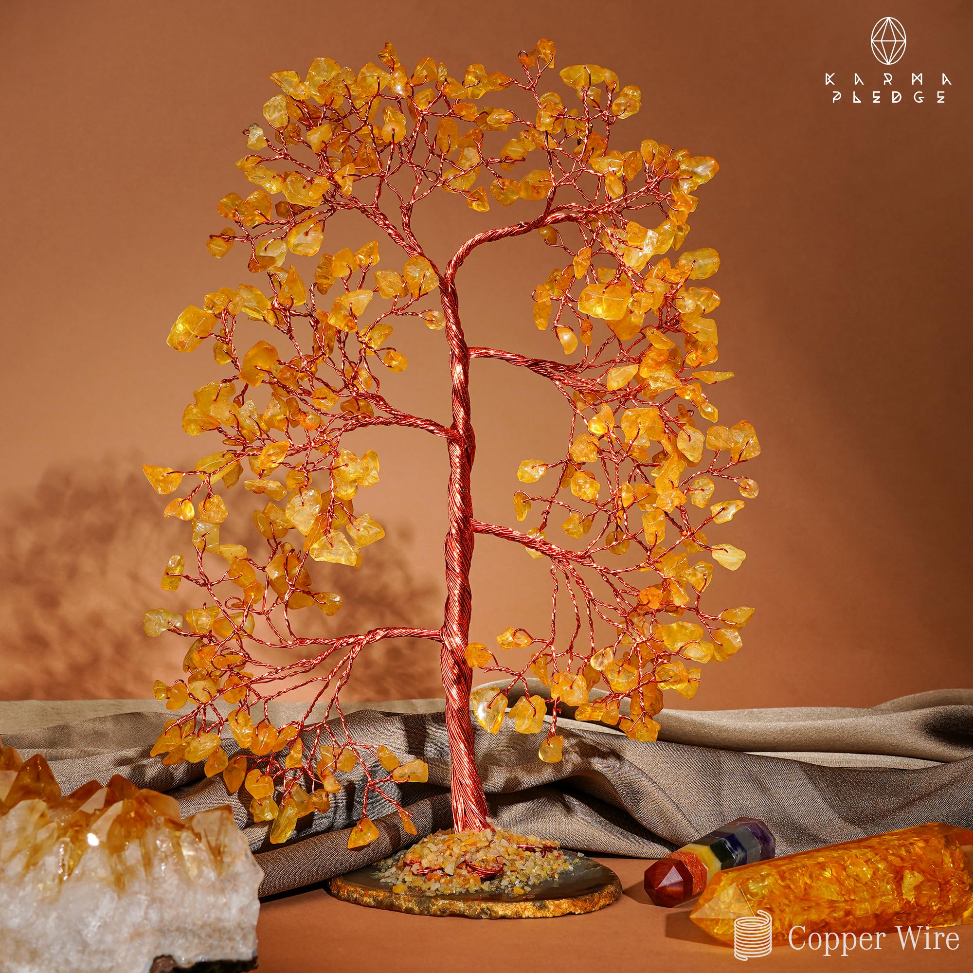 KARMAPLEDGE arbre tenu en main, illustre taille et proportion