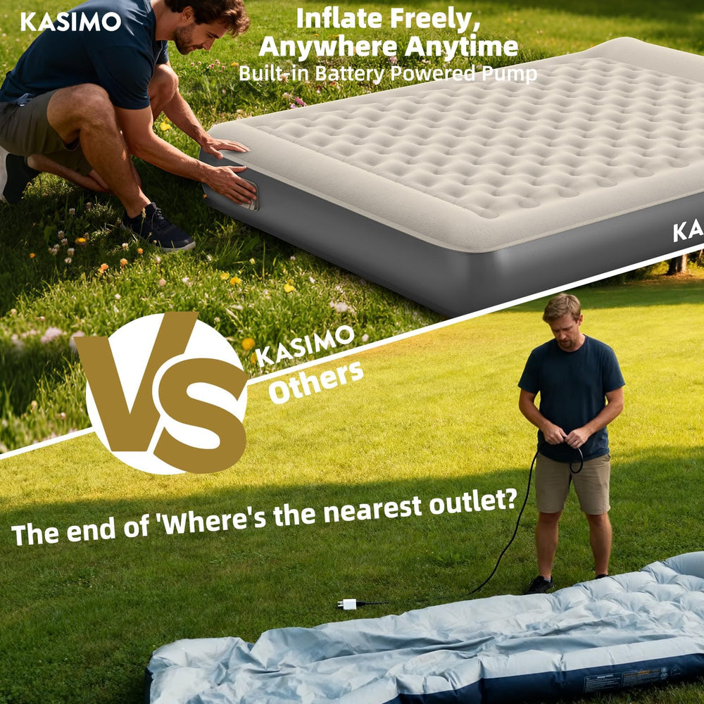 Matelas KASIMO replié compact pour transport facile et rangement minimal