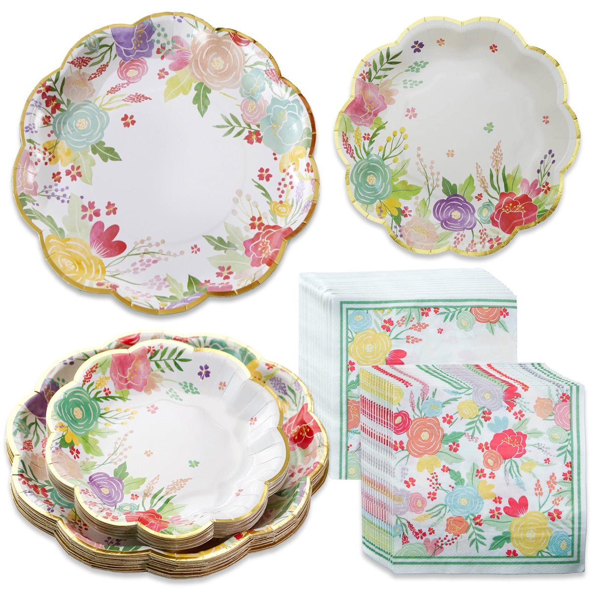 Kate Aspen assiette avant vue décor bleu navy et utilité esthétique