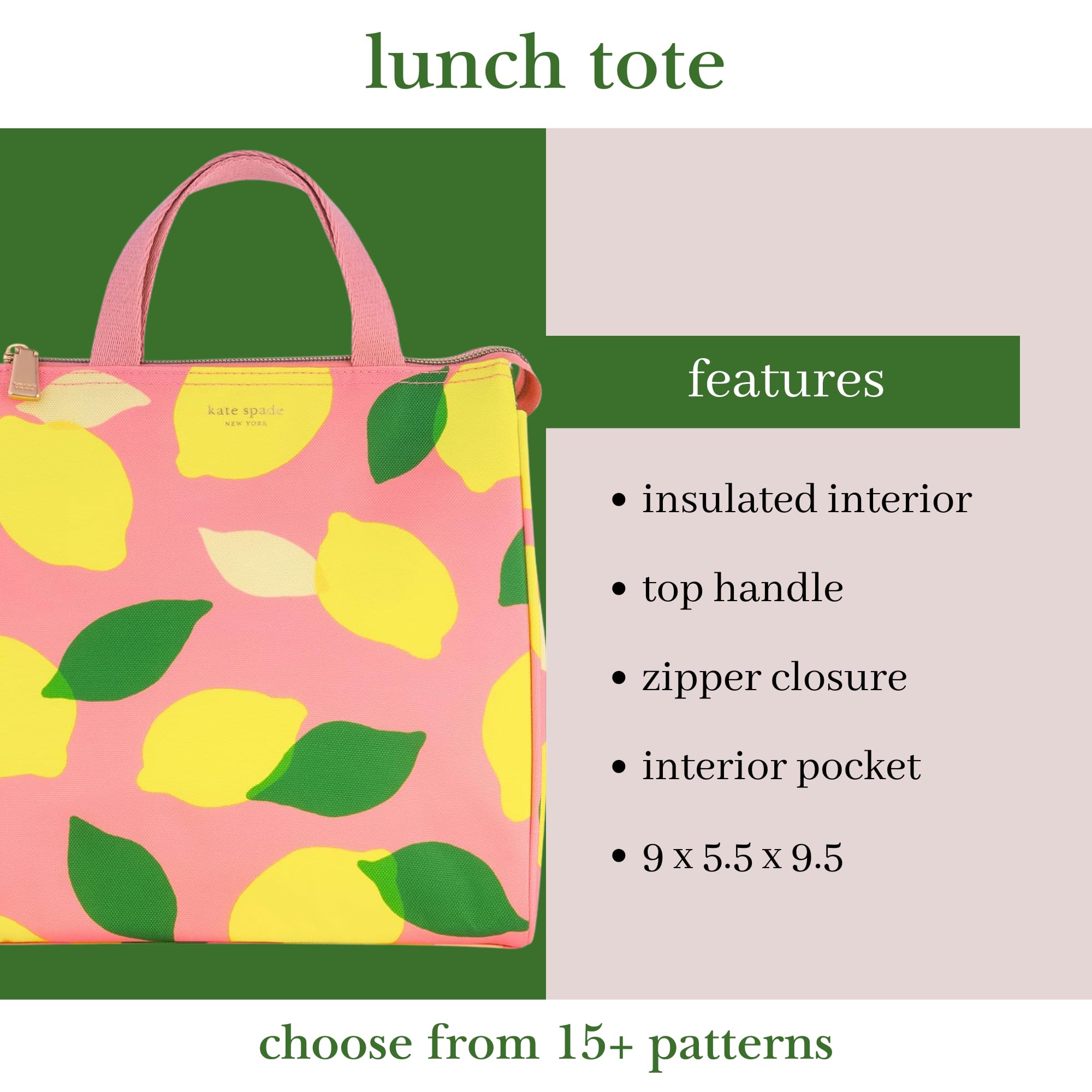 kate spade new york doublure isolante intérieure facile à nettoyer pour conservation optimale