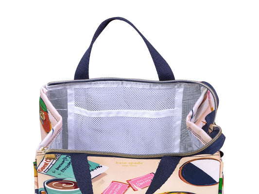 kate spade new york gros plan logo brillant ajoute finition soignée