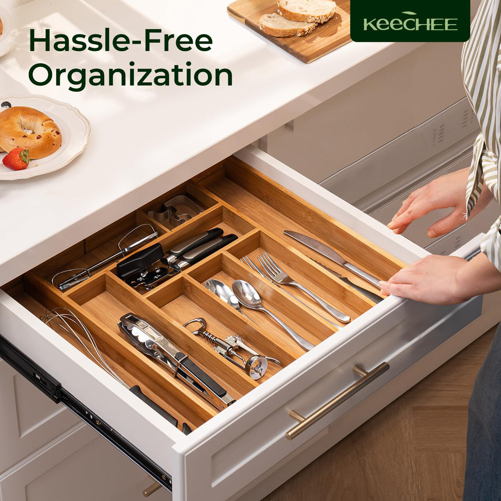 keechee mise en scène cuisine moderne, design naturel et rangement pratique