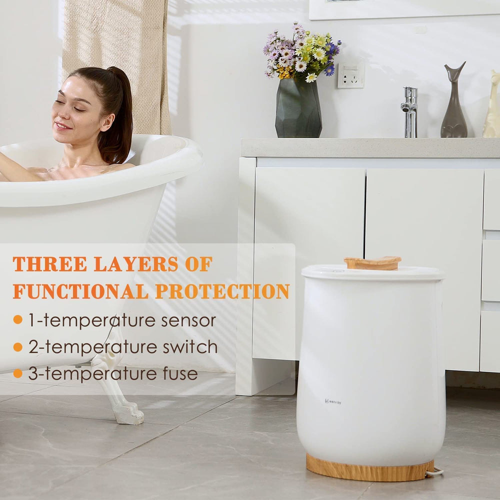 Keenray mise en scène lifestyle bain suggérant détente et confort familial