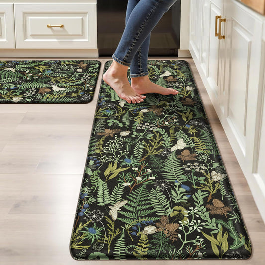 keensoft vue frontale du duo de tapis apporte confort et design