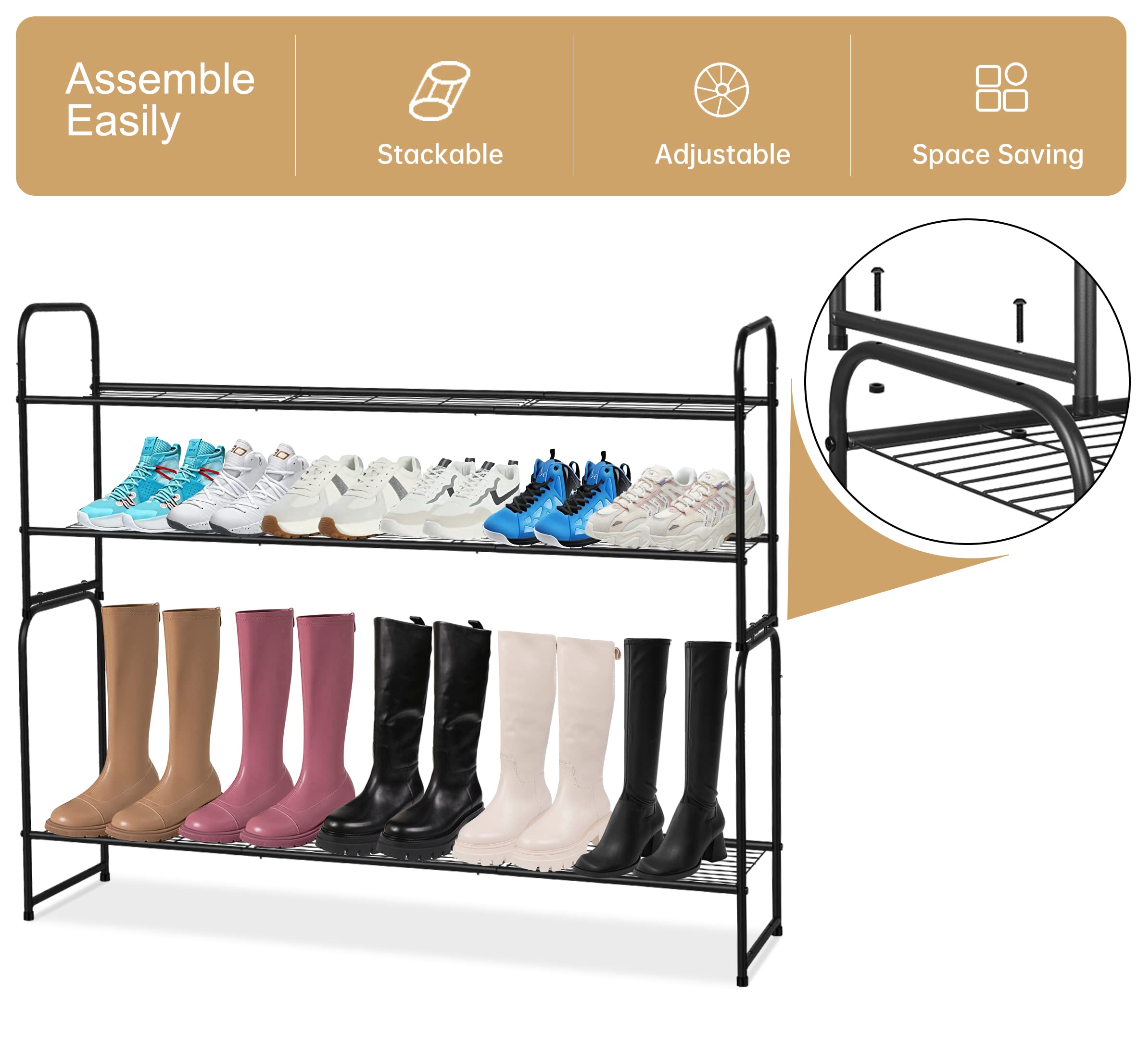 KEETDY étagère stockant des bottes hautes, protège la forme