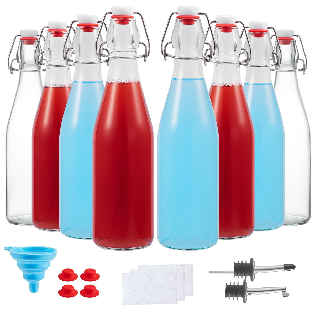keigocare bouteille face 16oz verre montrant finition et clarté