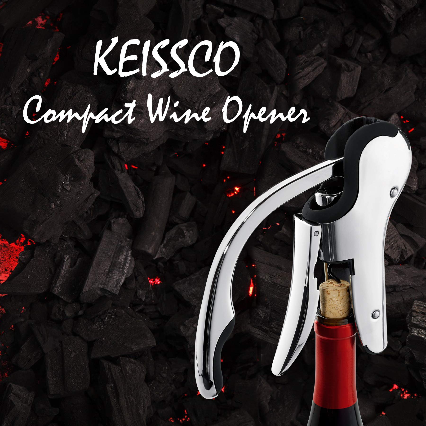 KEISSCO poignée en acier inoxydable 304 avec grip souple pour prise sûre