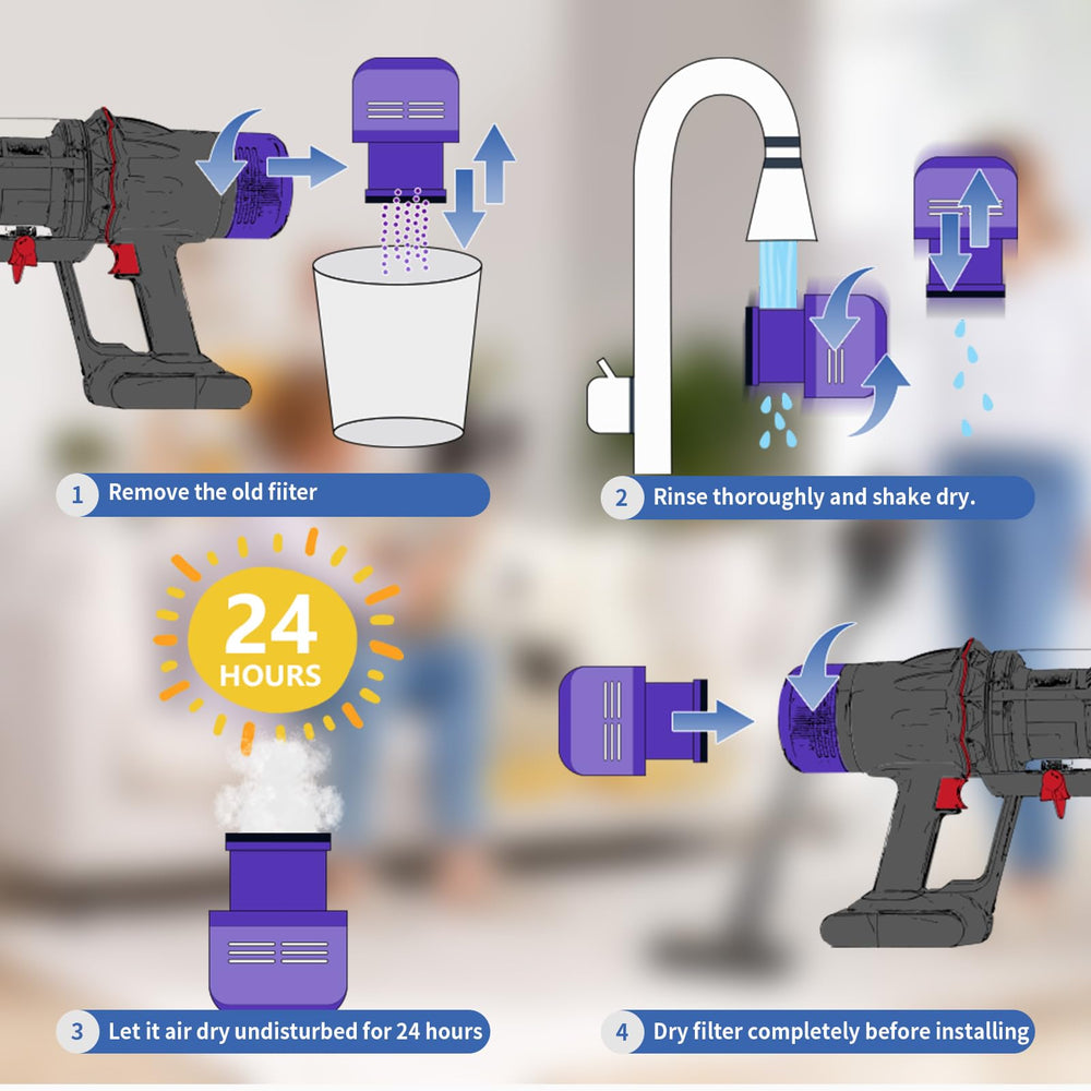 keluke filtres en salon montrant remplacement pratique