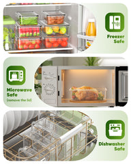 KEMETHY transparence des contenants permet voir aliments