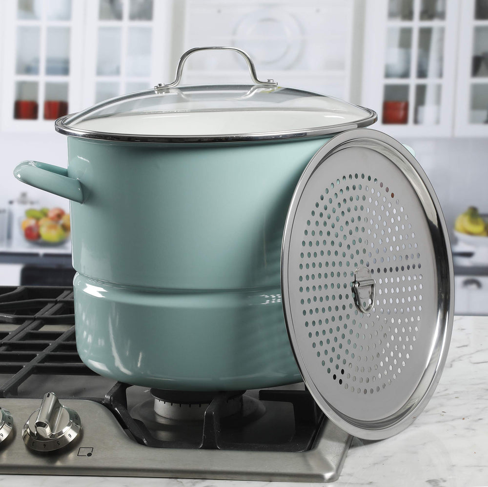 Kenmore faitout en situation de cuisson sur plaque, polyvalence pour repas familiaux