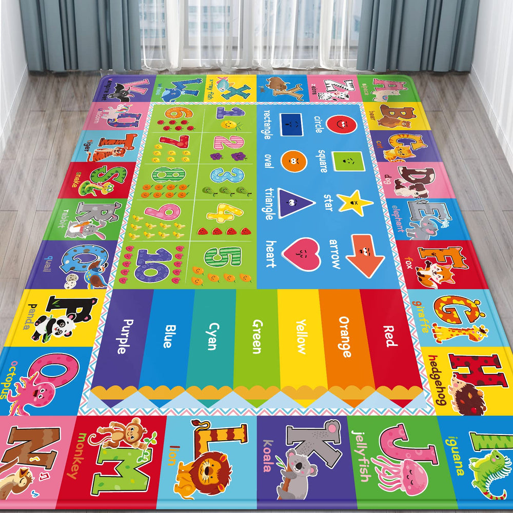 Kentaly tapis face entière montrant alphabet et couleurs, stimulation visuelle