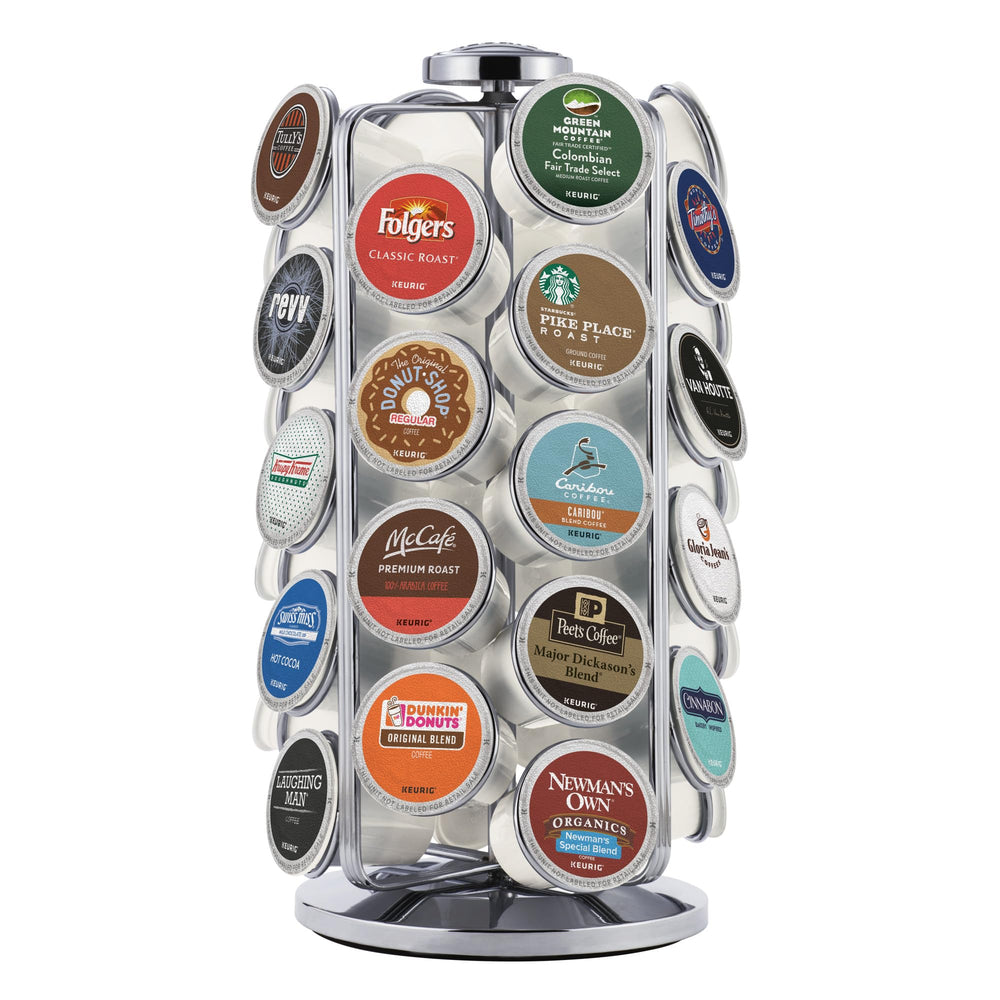 Keurig carrousel vue avant montrant rangement pratique et gain de place