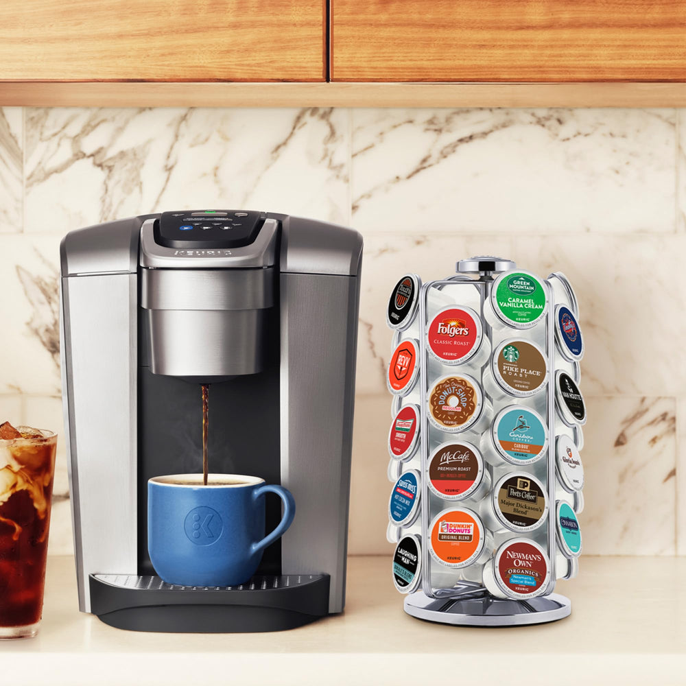 Keurig carrousel rangées de dosettes organisées pour sélection rapide