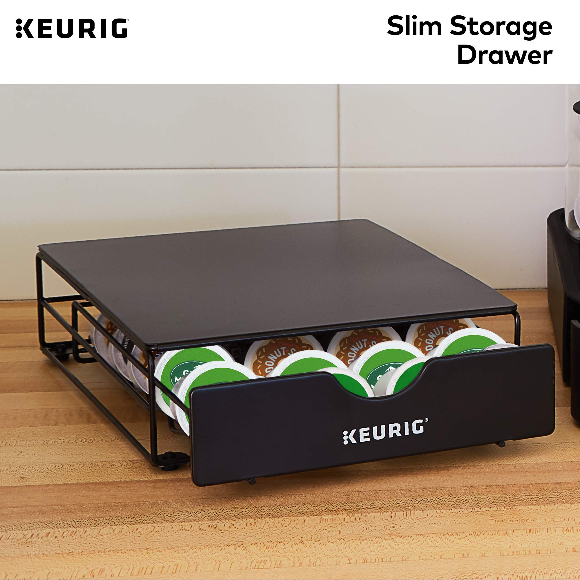 Keurig tiroir intégré dans cuisine moderne pour gain de place