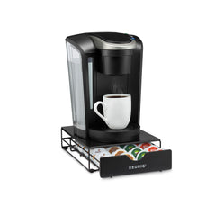 Keurig tiroir ouvert avec 24 dosettes K-Cup pour rangement pratique