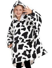 KFUBUO capuche vache vue de face chaude et confortable