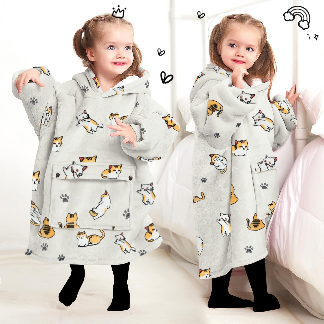 KFUBUO comparaison échelle montrant la coupe one size pour 2–6 ans