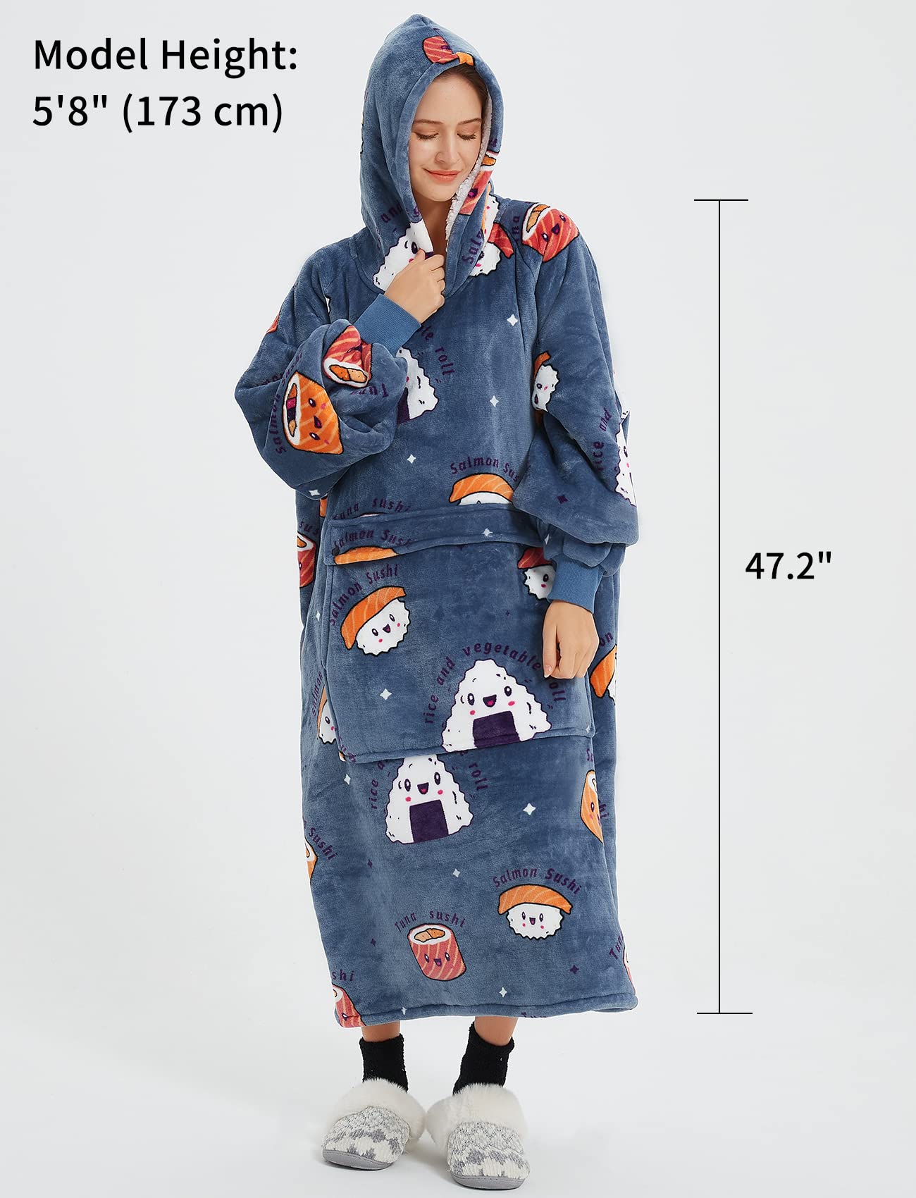 KFUBUO comparaison taille portée, coupe oversize confortable et ample