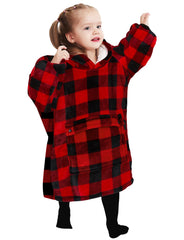 KFUBUO face du sweat-couverture enfant montrant coupe et finition cosy