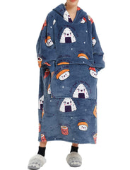 KFUBUO vue avant du hoodie couverture Sushi, garde chaleur et style