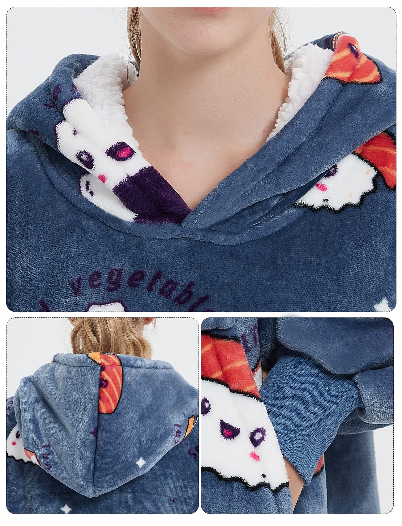 KFUBUO gros plan sur doublure sherpa, confort doux et isolant